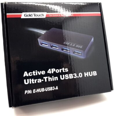 HUB USB3.0 4PORT + POWER SUPPLY Gold Touch