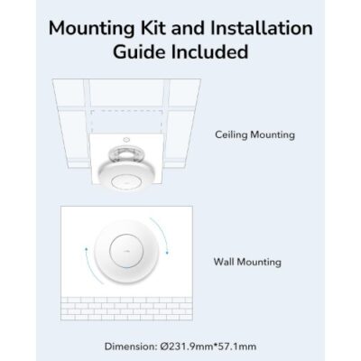 אקסס פויינט Cudy AP1300 Wireless Access Point Mesh Wall Mount