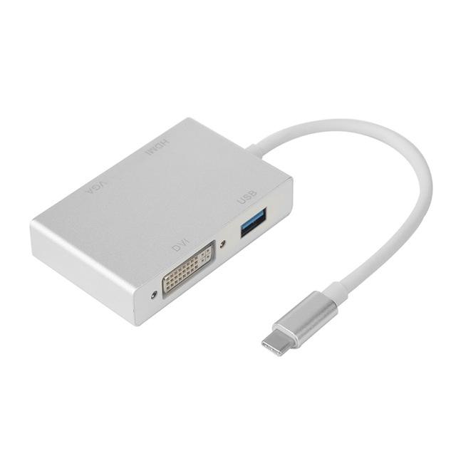 מתאם USB3.1 Type C TO DVI Female