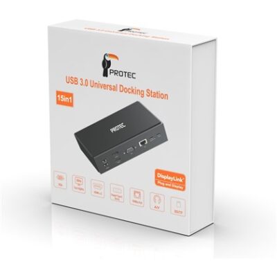 Protec USB/USB-C DUAL DISPLAY Docking Station