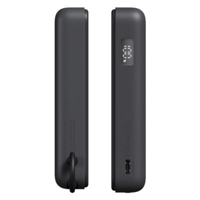 סוללת גיבוי 10000mAh עם סטנד דגם Xiaomi Magnetic Power Bank 10000 with Built-in Stand בצבע אפור