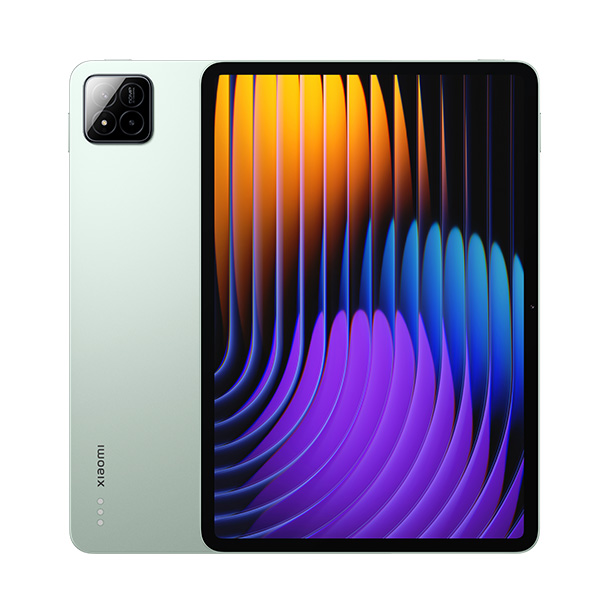 Xiaomi Pad 7 Pro ירוק 12GB 512GB במבט קדמי ואחורי