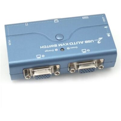 KVM SWITCH 2 PORT USB / VGA GOLD TOUCH