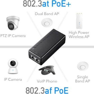מזרק Cudy 30W Gigabit PoE Injector Adapter up to 100 Meters