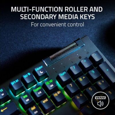 מקלדת גיימינג RAZER BlackWidow V4 X Green Mechanical Switch