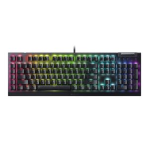 מקלדת גיימינג RAZER BlackWidow V4 X Green Mechanical Switch
