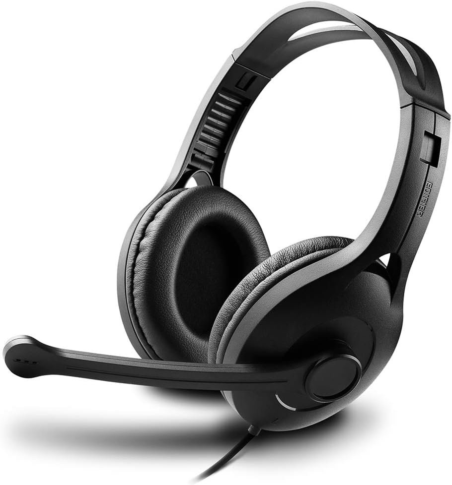 אוזניות BLACK  EDIFIER K800 WITH MICROPHONE USB