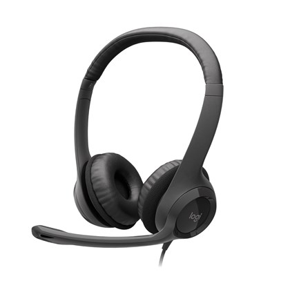 Logitech USB Headset H390 -graphite