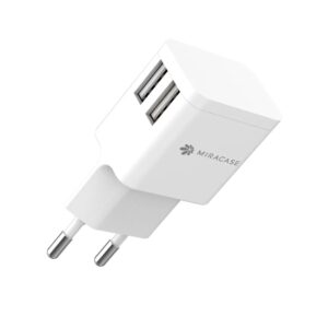 מטען קיר שתי יציאות USB Туpе-А miracase