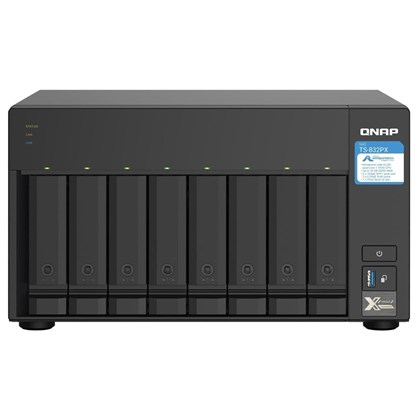 QNAP NAS TS-832PX 8BAY/ARM Cortex A57 4-core 1.7GHz/2x10GbE/SFP