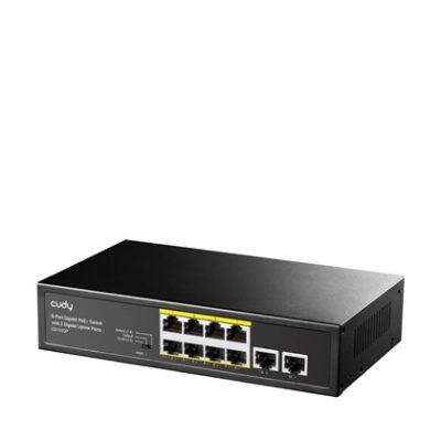 SWITCH 8-PORT 10/100/1000 PoE+ Uplink 2x1GbE 120W Cudy