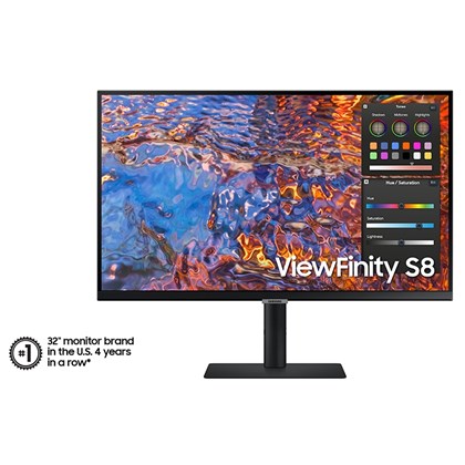 SAMSUNG 32" ViewFinity S8 S32B800PXP 4K IPS TypeC90W & RJ45 Monitor