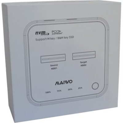 Maiwo K3016P Dual-bay USB3.2 Gen2 Type-C to NVMe M.2 SSD