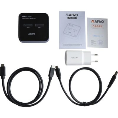 Maiwo K3016P Dual-bay USB3.2 Gen2 Type-C to NVMe M.2 SSD