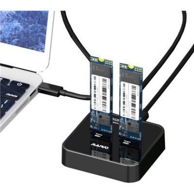 Maiwo K3016P Dual-bay USB3.2 Gen2 Type-C to NVMe M.2 SSD