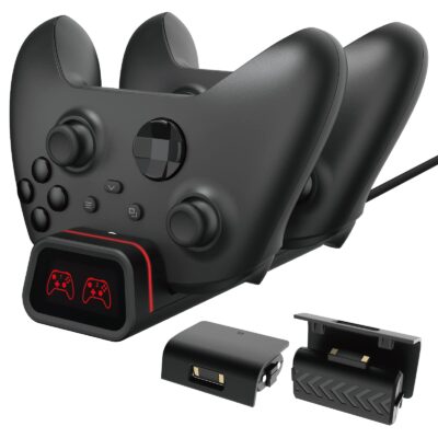 עמדת טעינה כפולה Dobe לבקרי Xbox Series עם 2 סוללות דגם