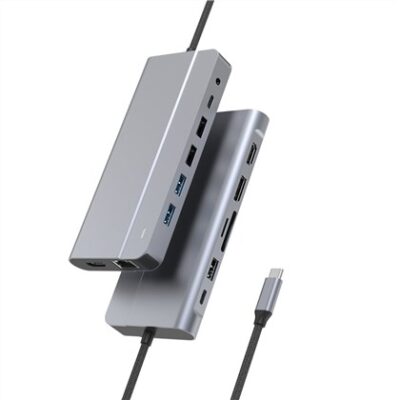 Protec 14-in-1 DM515 USB-C Hub HDMI ×2, DP, USB ×3, LAN Docking