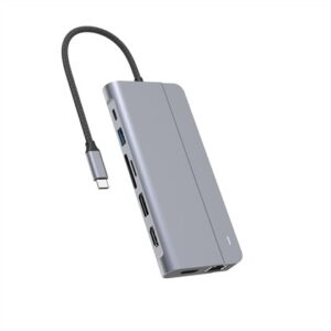 Protec 14-in-1 DM515 USB-C Hub HDMI ×2, DP, USB ×3, LAN Docking