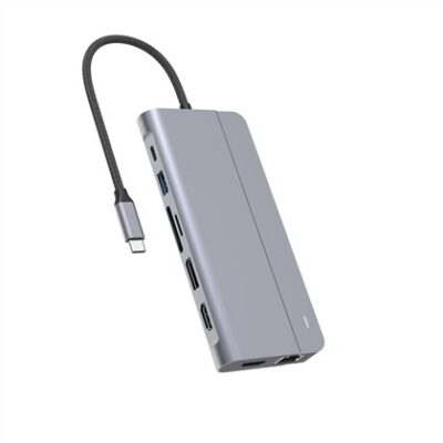 Protec 14-in-1 DM515 USB-C Hub HDMI ×2, DP, USB ×3, LAN Docking