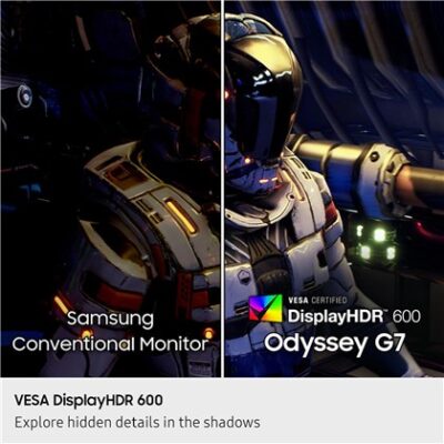 SAMSUNG 40" Odyssey G7 G75F 180Hz/VA/UHD Curved Gaming Monitor