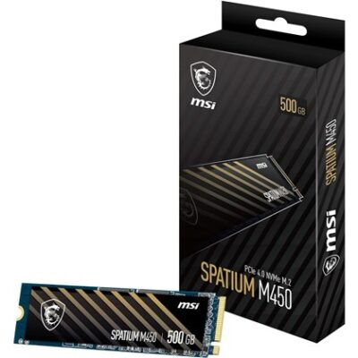 MSI SSD 500GB SPATIUM M450 PCIe 4.0 NVMe M.2 2280 5Y