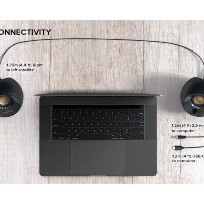 רמקולים למחשב Creative Pebble V2 Black 2.0 USB powered Black