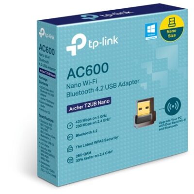 WIRELESS AC600 Wi-Fi Bluetooth 4.2 Archer T2UB Nano USB Adapter TP-LINK