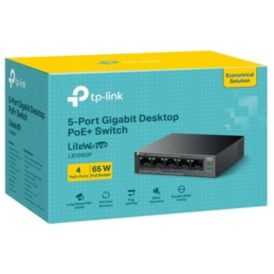 5-Port Gigabit Desktop Switch with 4-Port PoE+