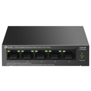 5-Port Gigabit Desktop Switch with 4-Port PoE+