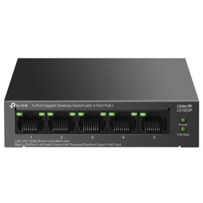 5-Port Gigabit Desktop Switch with 4-Port PoE+