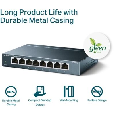 SWITCH 8PORT 10/100/1000 TP-LINK