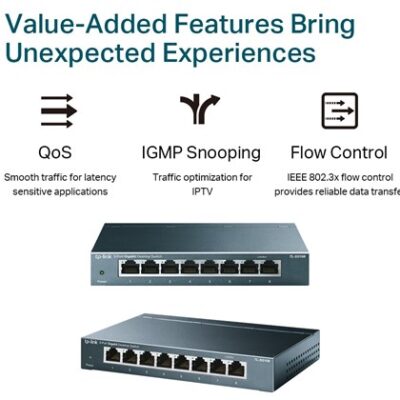 SWITCH 8PORT 10/100/1000 TP-LINK