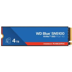 WD SSD 4TB M.2 PCIe 4.0 x4 2280 SN5100 Blue
