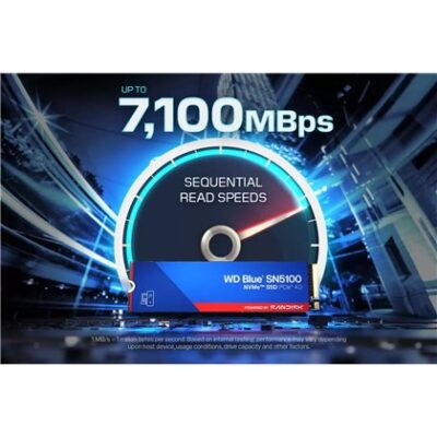 WD SSD 4TB M.2 PCIe 4.0 x4 2280 SN5100 Blue