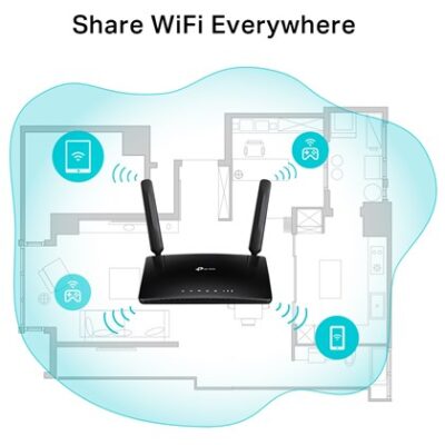 ROUTER TL-MR6500v N300 4G LTE + Telephony 300Mbps TP-LINK