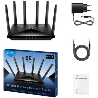ROUTER BE11000 2.5GB Tri-Band Mesh Wi-Fi 7 Cudy