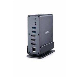 Protec 15-in-1 DM301 USB-C Hub HDMI ×2, DP, USB3 ×3, USB2 x2, USB-C, LAN Docking Station