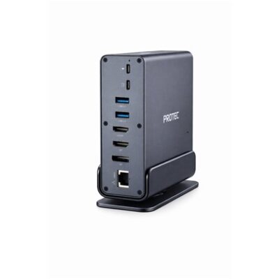Protec 15-in-1 DM301 USB-C Hub HDMI ×2, DP, USB3 ×3, USB2 x2, USB-C, LAN Docking Station