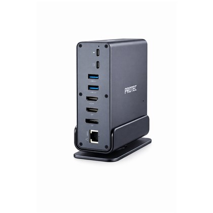 Protec 15-in-1 DM301 USB-C Hub HDMI ×2, DP, USB3 ×3, USB2 x2, USB-C, LAN Docking Station