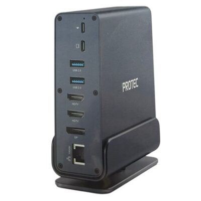 Protec 15-in-1 DM301 USB-C Hub HDMI ×2, DP, USB3 ×3, USB2 x2, USB-C, LAN Docking Station