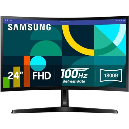 SAMSUNG 24" Essential S3 FHD Curved Gaming 100Hz/D-Sub/HDMI