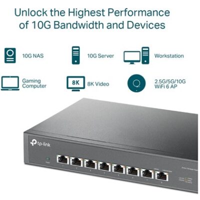 SWITCH 8-PORT 10G V1 TP-LINK
