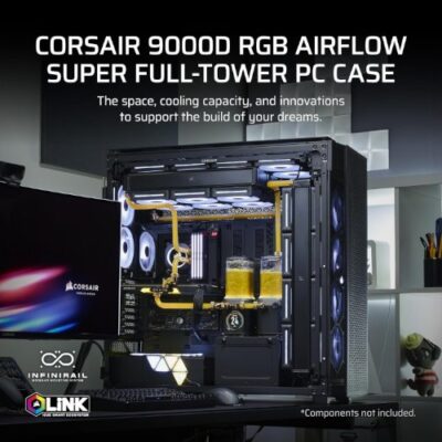מארז Corsair 9000D Airflow E-ATX Super-Tower Type-C InfiniRail
