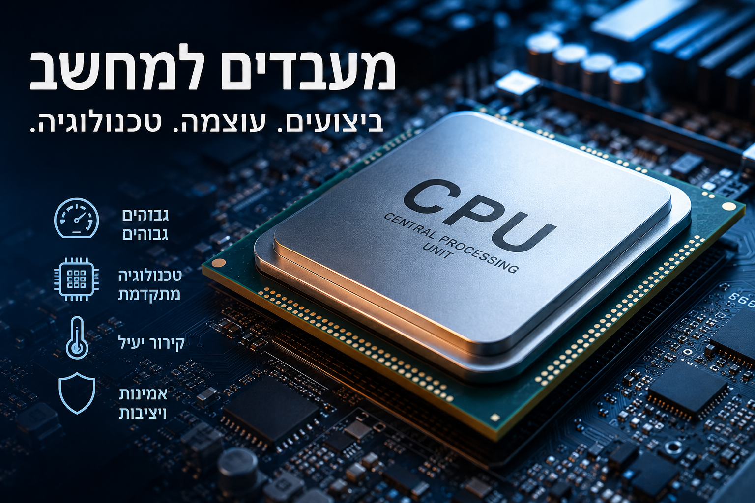 מעבדים למחשב – המדריך המלא לבחירת CPU מתאים