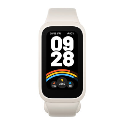 צמיד כושר חכם דור 9 דגם Xiaomi Smart Band 9 Active בצבע לבן