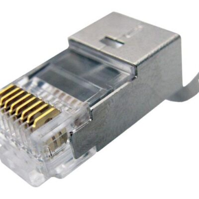 תקע זכר מסוכך לכבלי רשת FTP male Connector RJ-45 Cat 7