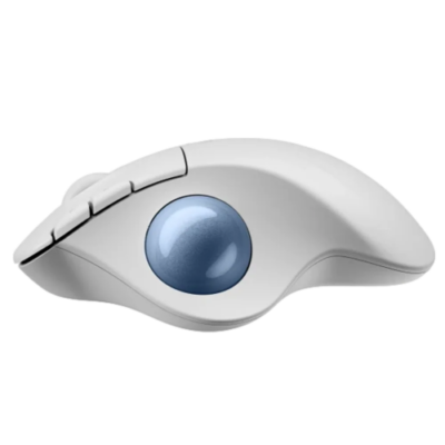 עכבר Logitech M575S TrackBall Off-White Blue Ball 2000DPI BT