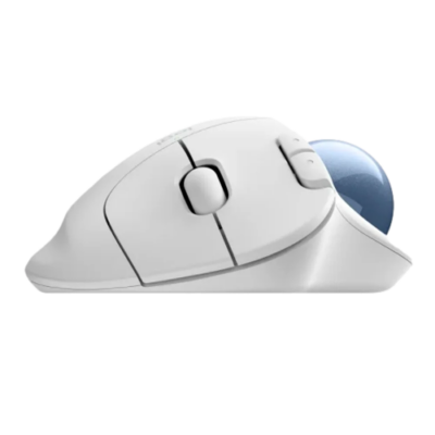 עכבר Logitech M575S TrackBall Off-White Blue Ball 2000DPI BT