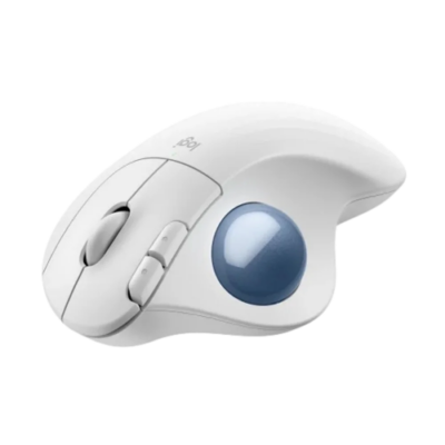 עכבר Logitech M575S TrackBall Off-White Blue Ball 2000DPI BT