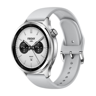 שעון ספורט חכם שיאומי דגם Xiaomi Watch S4 בצבע כסוף